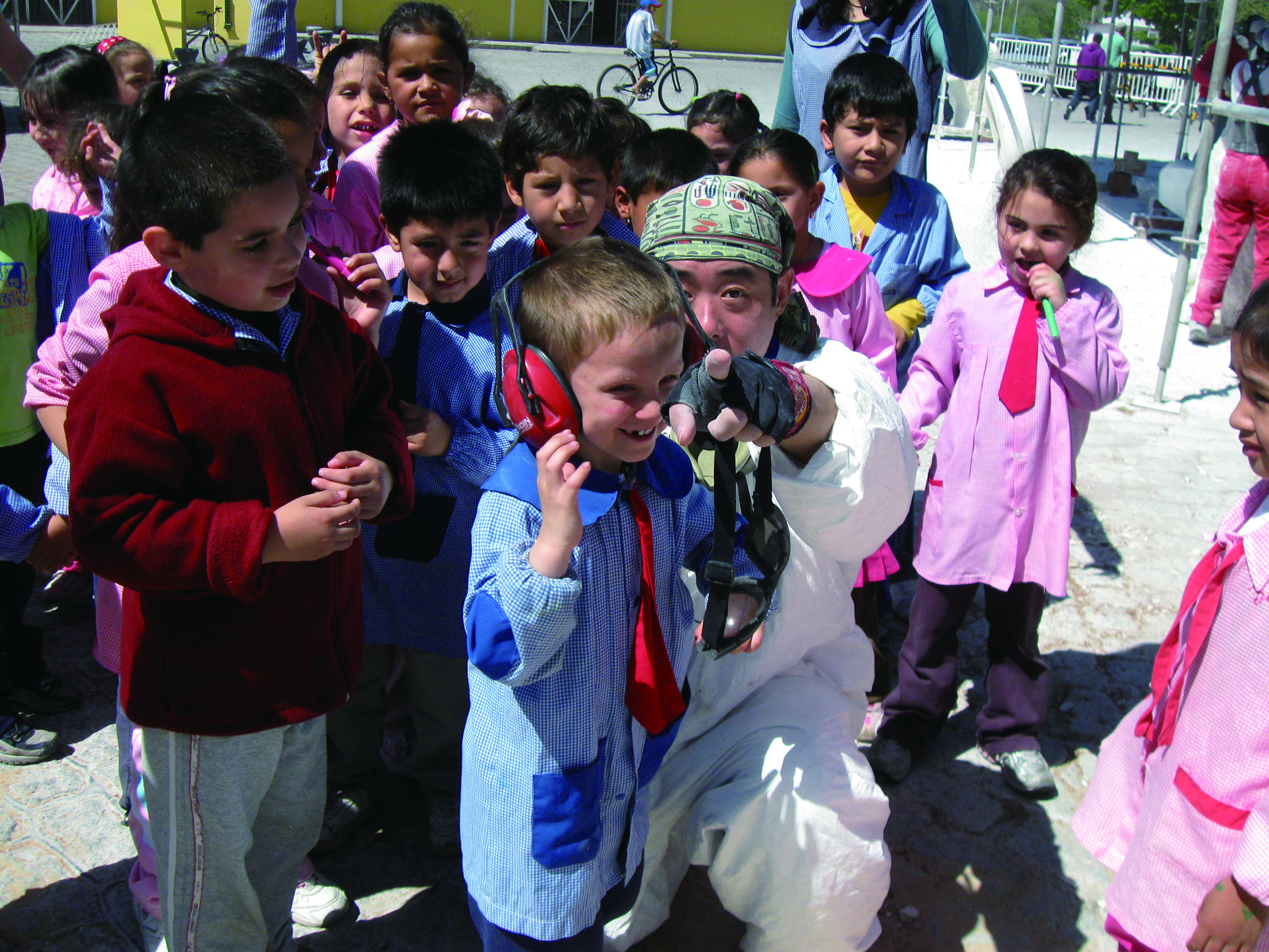 with kids in Argentina